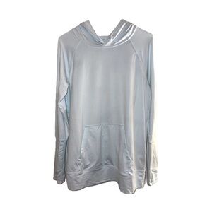 Athleta Uptempo Hoodie Sweatshirt in Ethereal Blue - Size Medium